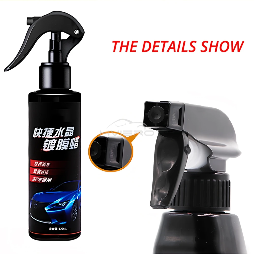 120 ml Keramik Auto Beschichtung Farbe Pflege Polierungen Kristall Überzug Spray Dichtstoff Nano Hydrophoben Schnell Beschichtung Flüssigkeit Glanz werkzeuge – Detail 12