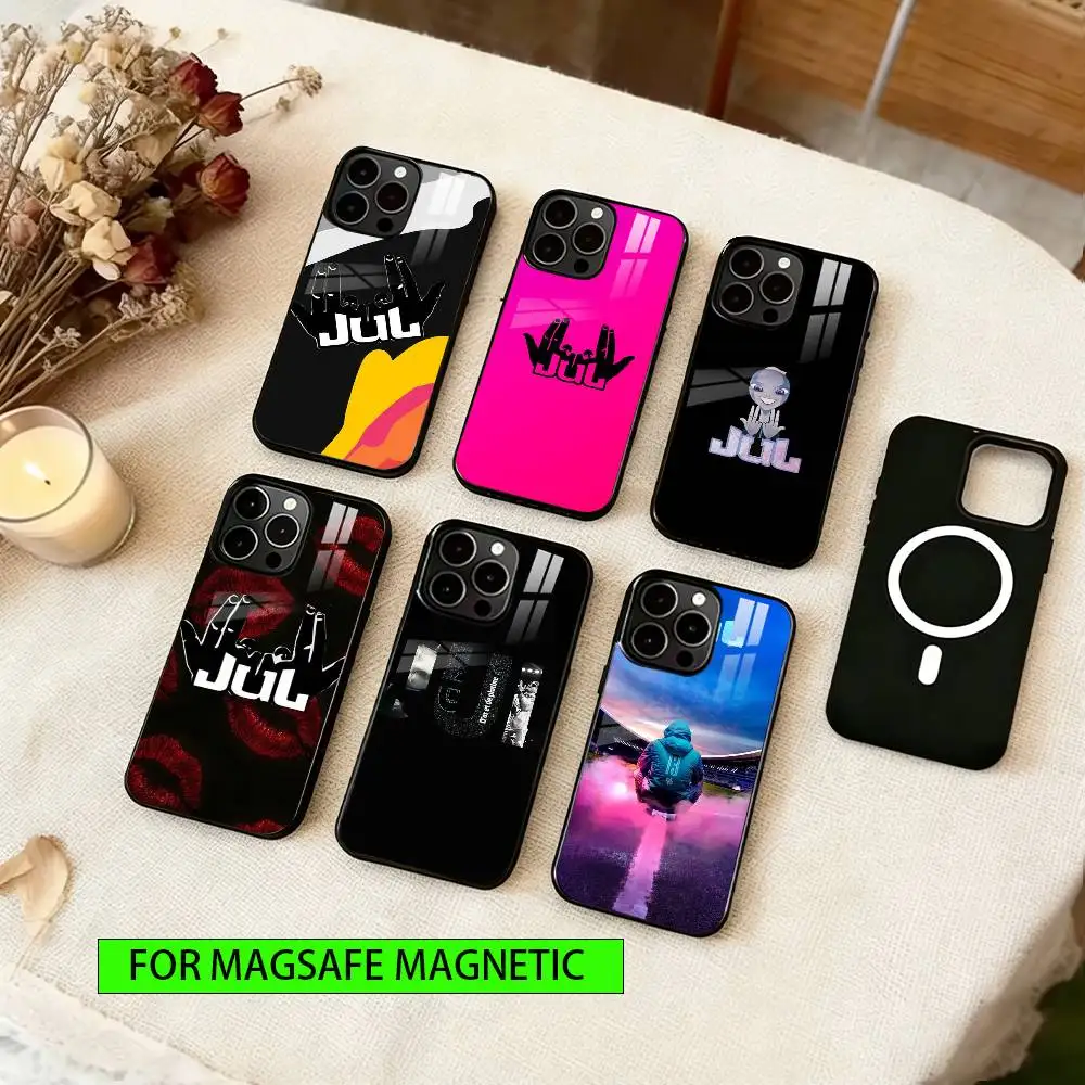 

Rapper JuL Phone Case For iPhone17,16,15,14,13,12,11 Plus,Pro Magnetic with Magsafe Wireless Charging