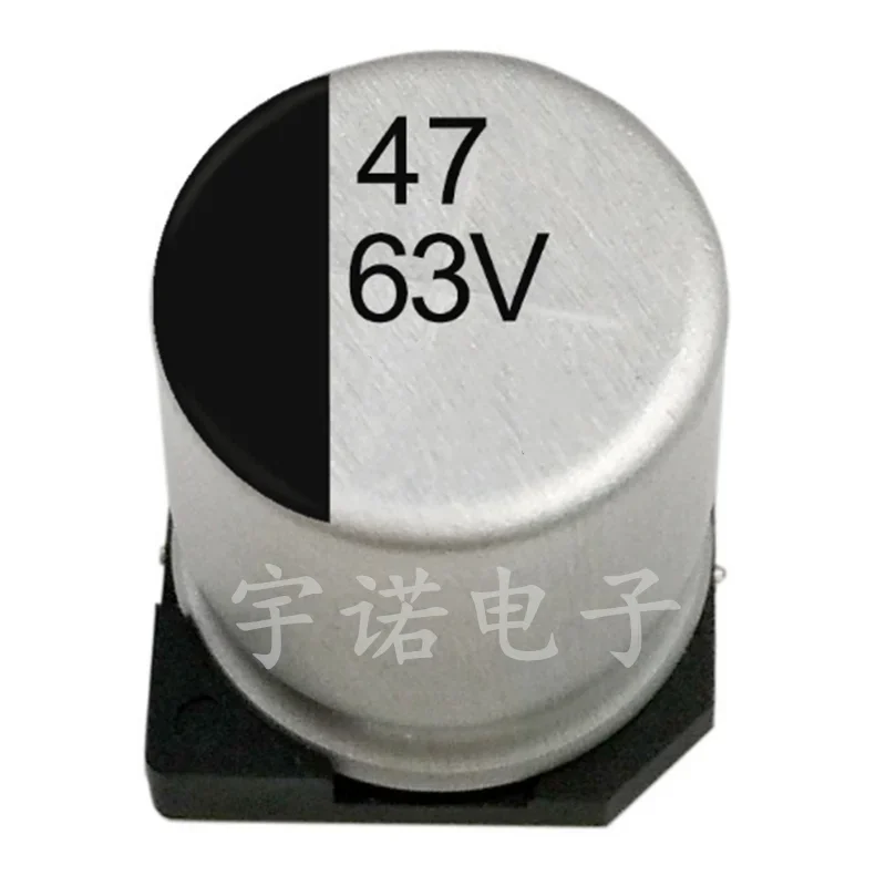 

10PCS SMD 63v47uf Aluminum Electrolytic Capacitor Volume 8 * 10.5 SMD 47uF / 63v Electrolytic Capacitor Size：8x10.5（MM）