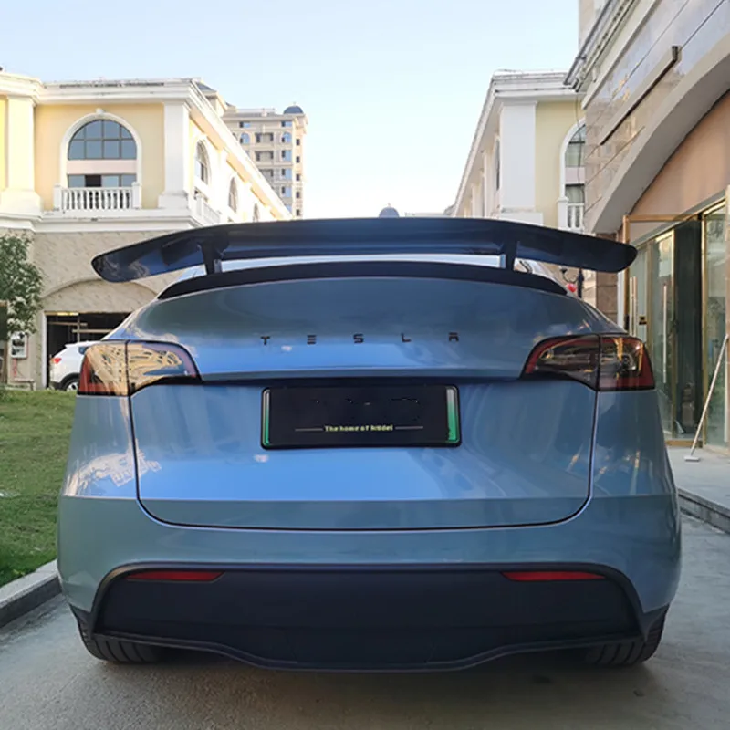 Rear Trunk Lid Boot Lip Spoiler Wings For Tesla Model Y 2019 20 21 22 23 Real Carbon Fiber Ducktail Accessories Styling Part