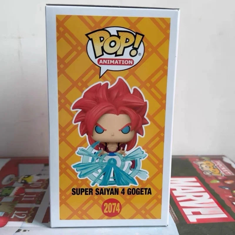 Dragon Ball Super Saiyan 4 Gogeta Figurine Funko Pop Statue Dolls Desktop Decor Ornament Collect Souvenirs Limited Toys Gift