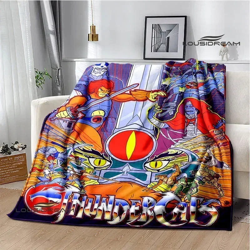 

Thundercats Cartoon Printing blankets Children's Warm blanket t Flange blanket Home travel blanket bed linings Birthday Gift