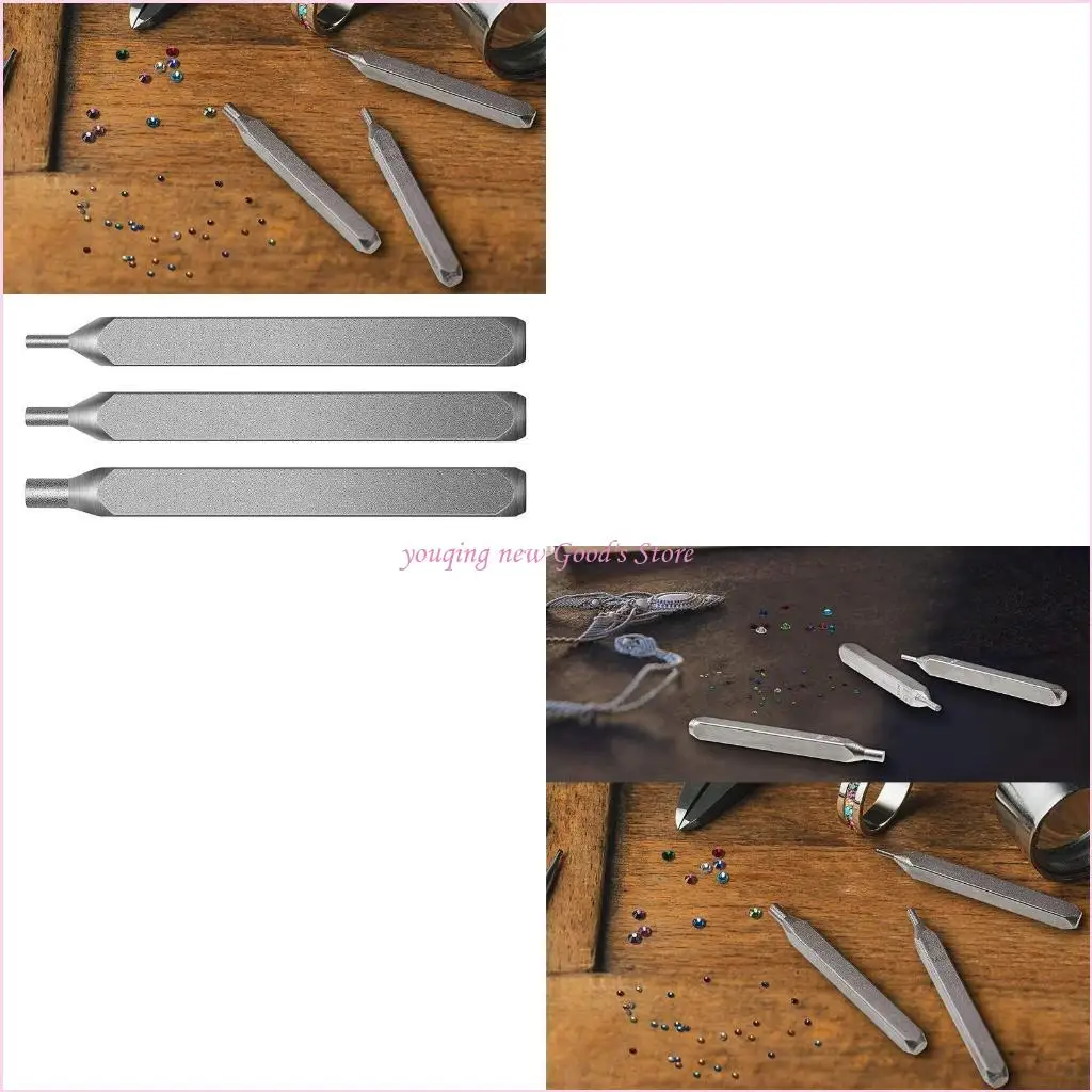 

57QA 3 Jewelry Metal Stamping Tool 1500 Multi-color Rhinestones Crystals Decor