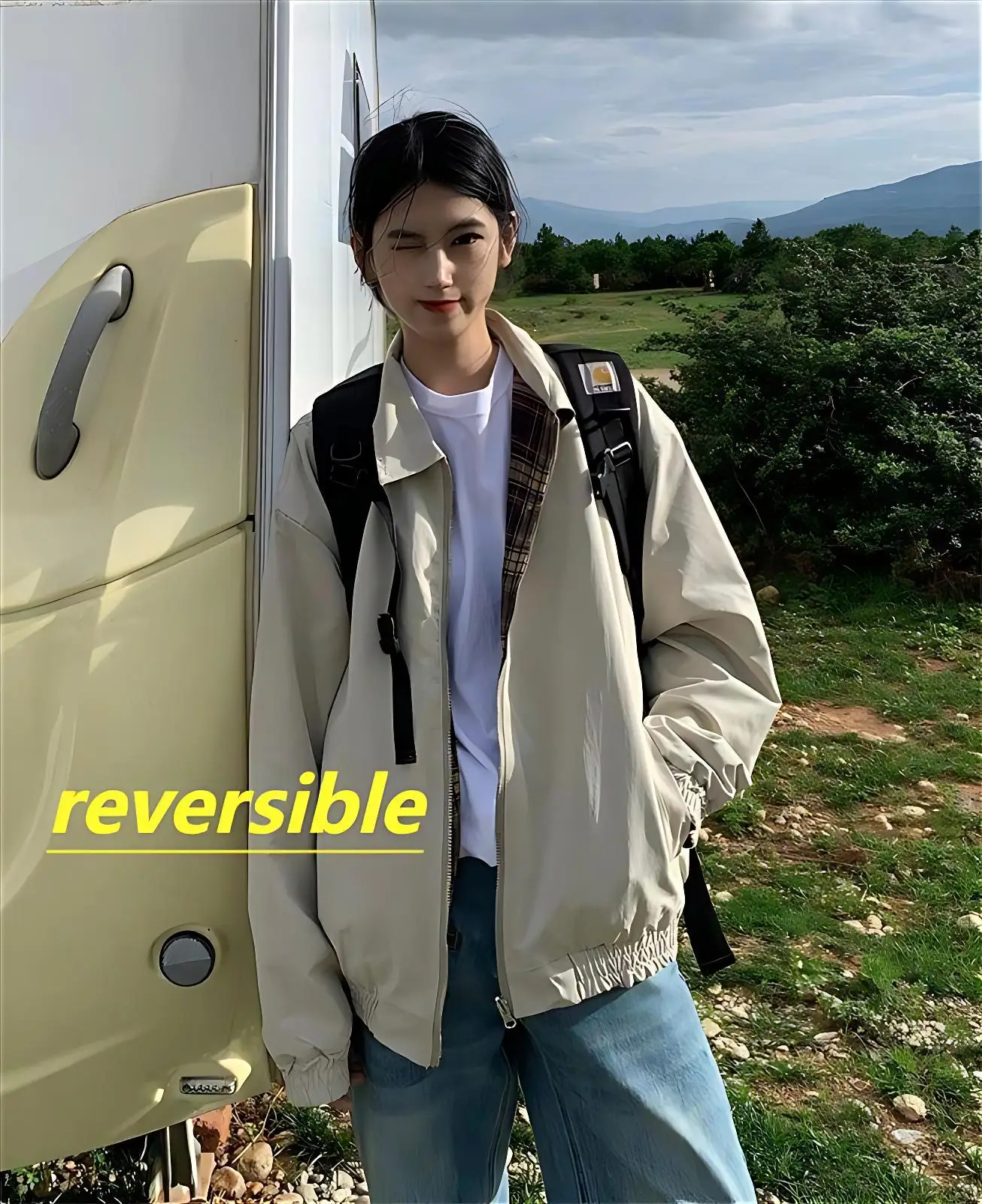 

Bomber Jackets Womens Jacket Japonesa Winter Sherpa Fleece-Lined Coldproof Cozy Seamless Functional Wavy Premium Lined Commuting