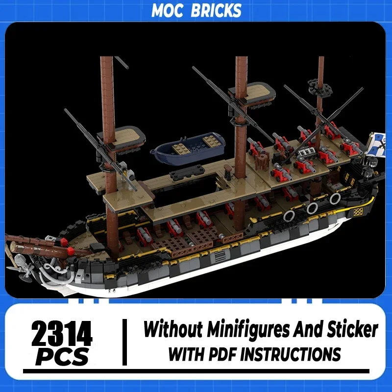 MOC-décennie s de Construction Modulaires en Briques, Modèle de Frégate Impériale, Bateau, Technologie, Jouets à Assembler Soi-Même, Cadeaux