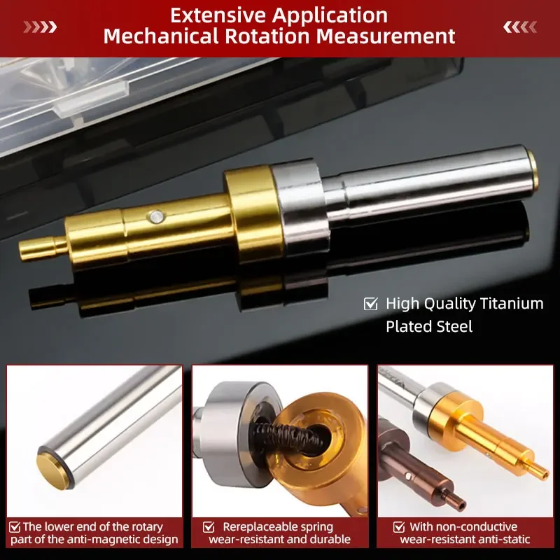 SIQI CNC Edge Finder Mechanical Manual Measurement Tool Cutting Drilling Test Coordinate Origin Diameter 4mm 10mm
