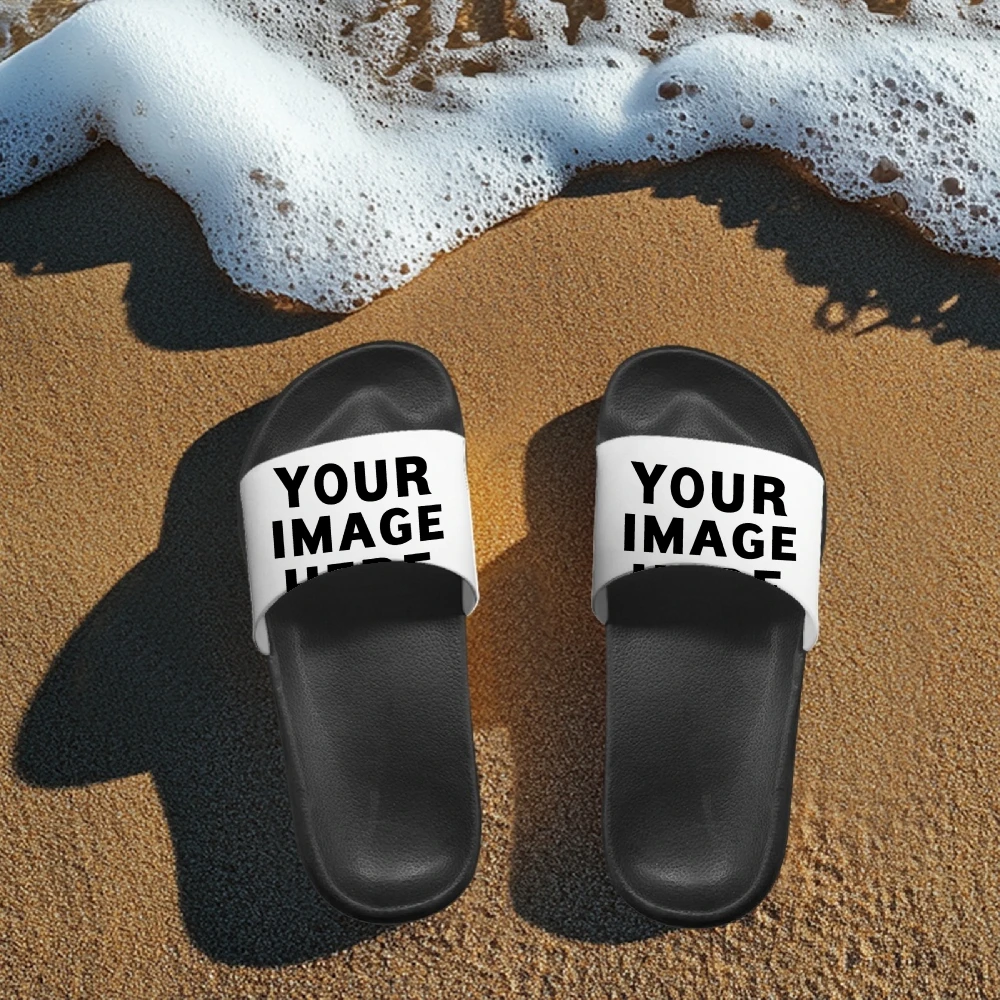 Custom Photo Slides • Personalized Picture Flip Flops • Custom Slides Gift for Him or Her