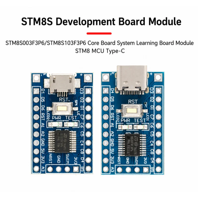 5pcs STM8S003F3P6/STM8S103F3P6 core board development board system board learning board module