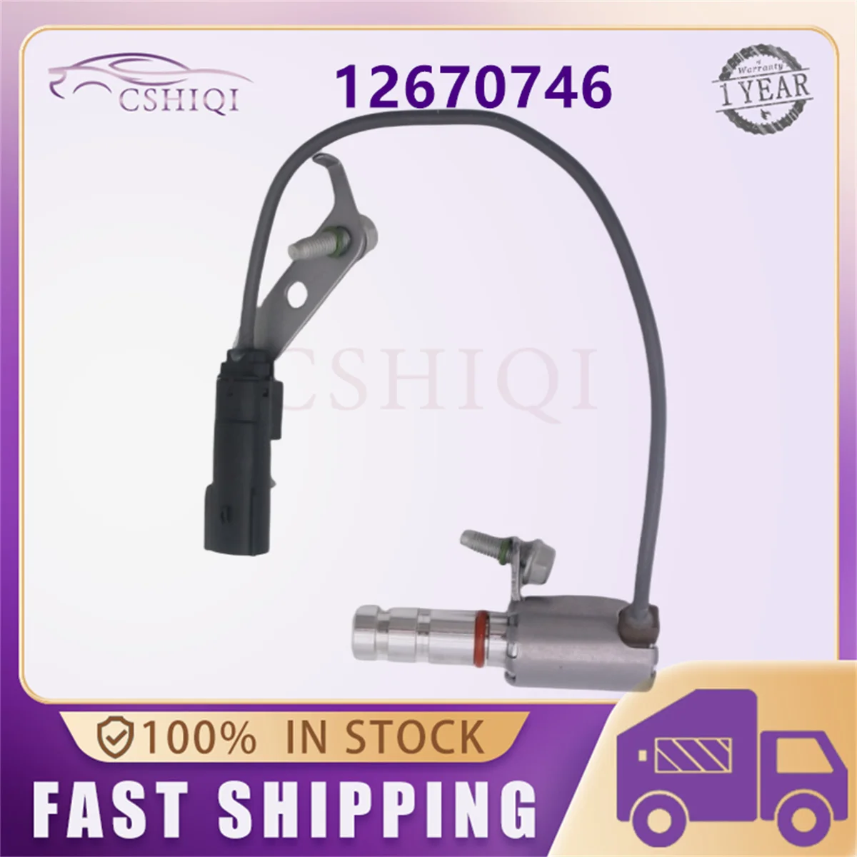 12670746 For Chevrolet Camaro Impala Malibu Buick Regal LaCrosse Cadillac ATS CT6 CTS Engine Oil Pump Flow Control Solenoid