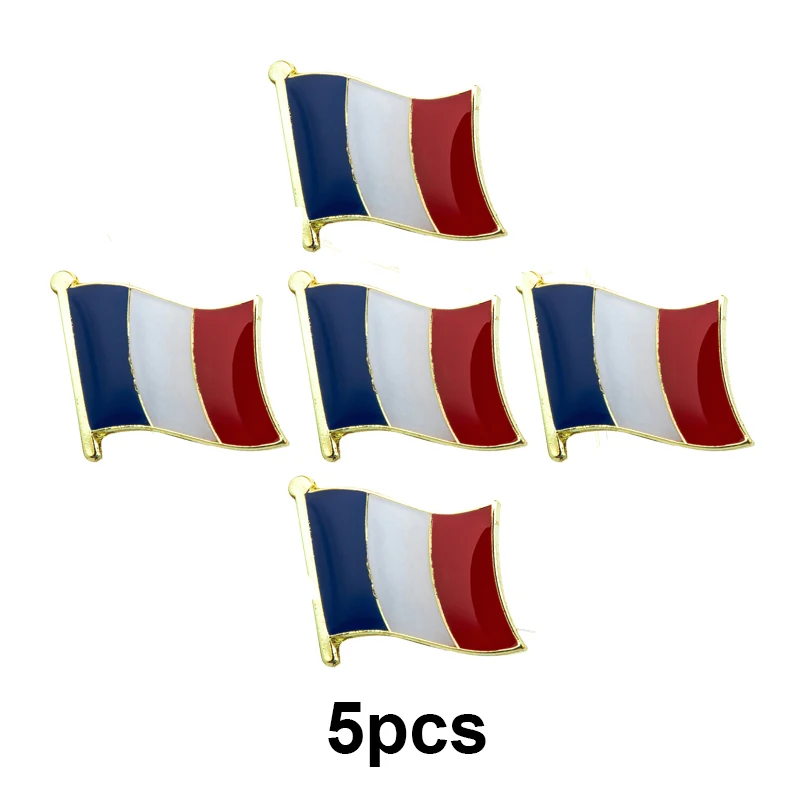 

1-100 шт., значок с флагом Франции, значок с флагом, брошь, значки