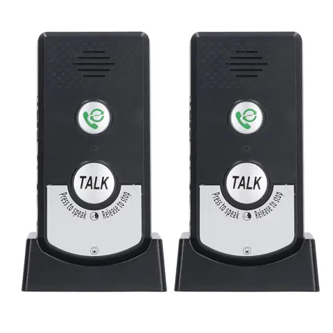 H8 Ultra-Long-Range Wireless Voice Intercom Doorbell with Dual Indoor Units (1V2) and Two-Way Communication