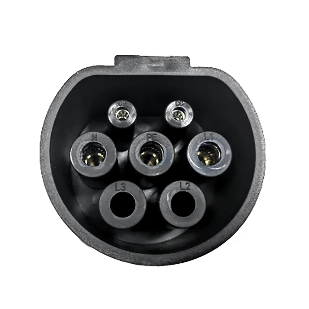 Electric Car Charger Adapter Plug EVSE 16A AC220V Type 2 Female to Schuko / EU Socket Outdoor Power Station Connector Plug