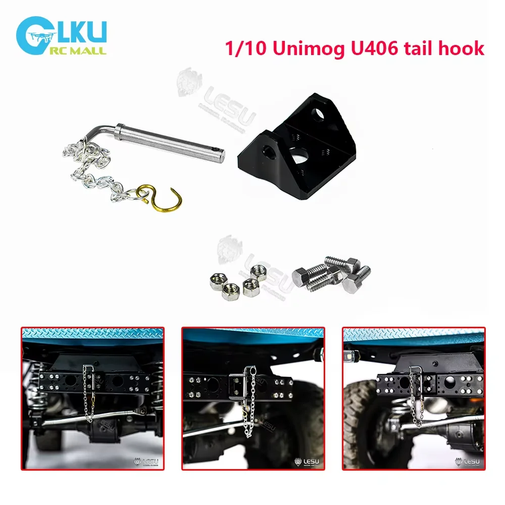 LESU 1/10 Unimog RAVE-UM406 RC off-road vehicle model tail hook RA-G009