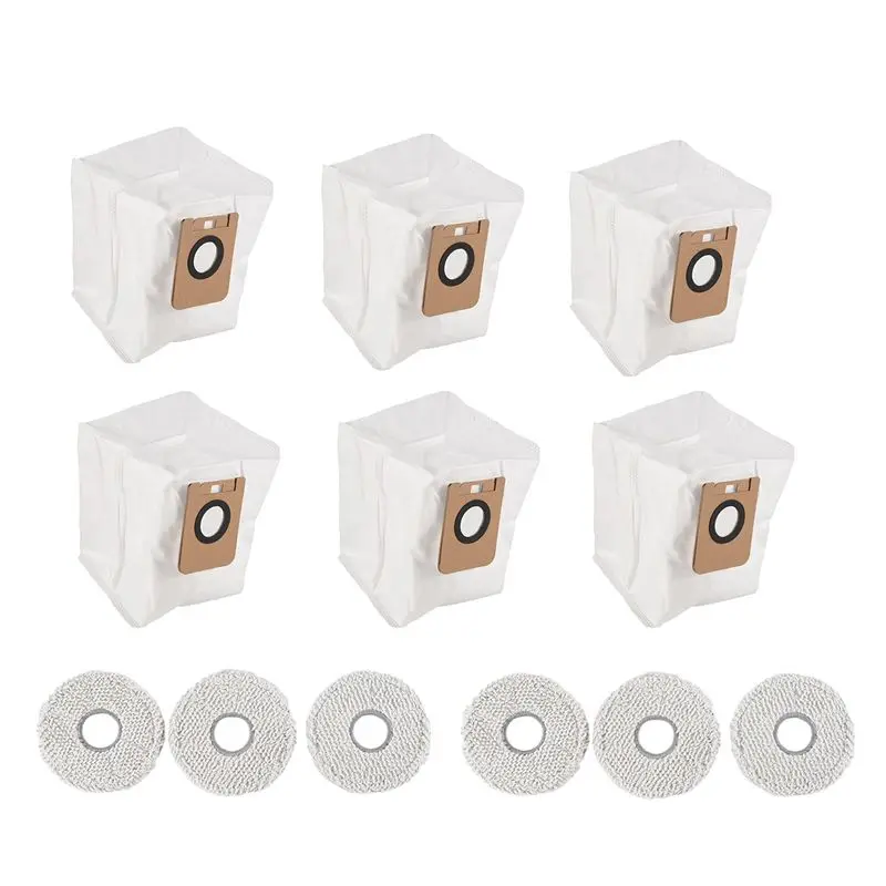 

A68P-1 Set Dust Bags Mop Cloth For Xiaomi Dreame Bot L10S Ultra / S10 / S10 Pro Robot Vacuum Cleaner Spare Parts Accessories