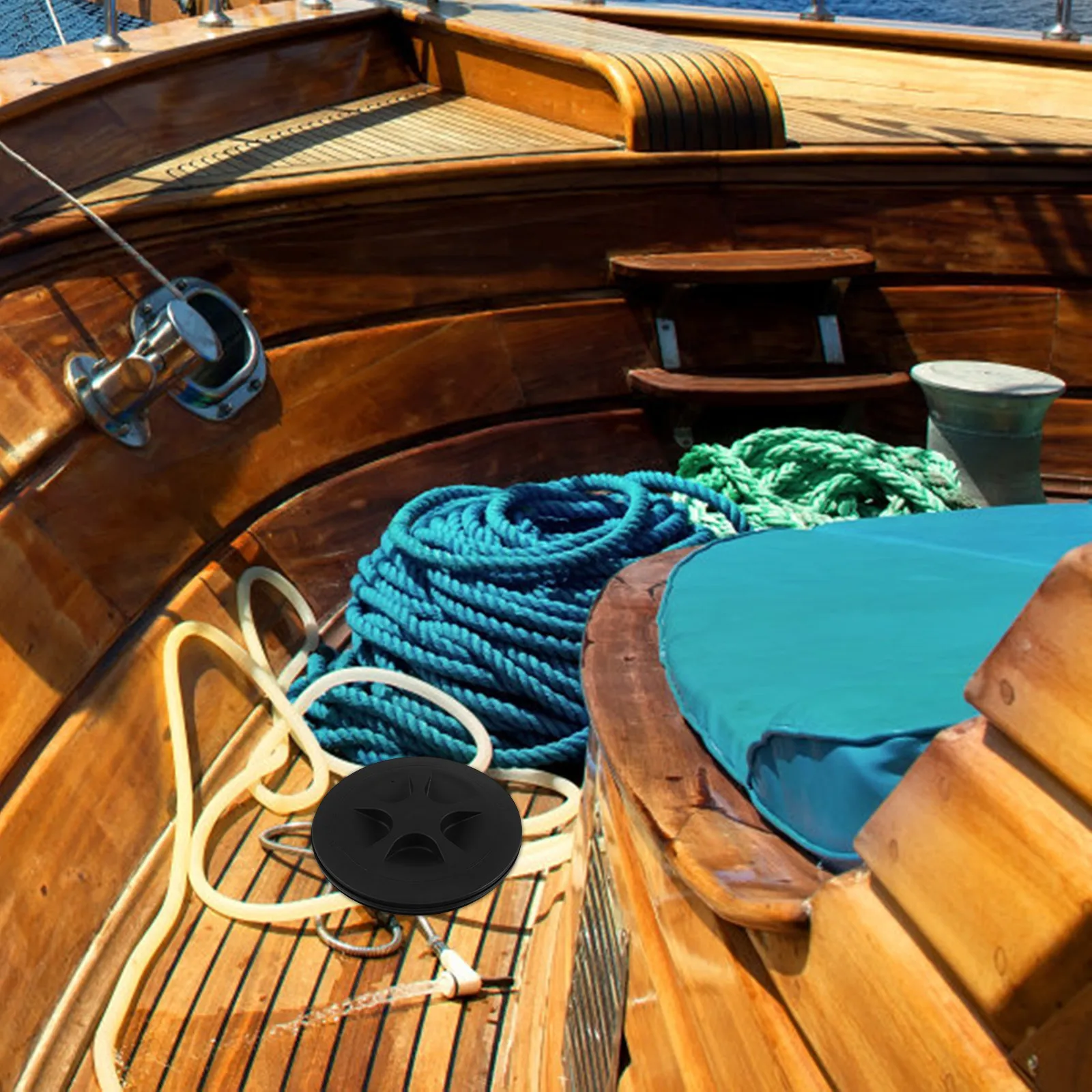 

Круглая поворотная люк-крышка для осмотра палубы морского судна, 7,47 дюйма, пластиковая, водонепроницаемая, с отверстием для хранения, для каяка