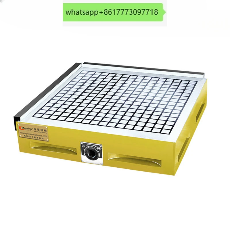 Taiwan Meihua CNC powerful disk genuine square permanent magnet suction cup computer gong milling machine solid magnetic table