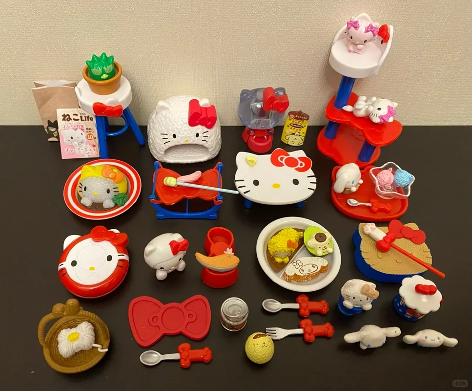 

New Product In Stock Kt Cat Coffee Shop Blind Box Miniature Toy Scene Desktop Decoration For Fans' Holiday Surprise Gift