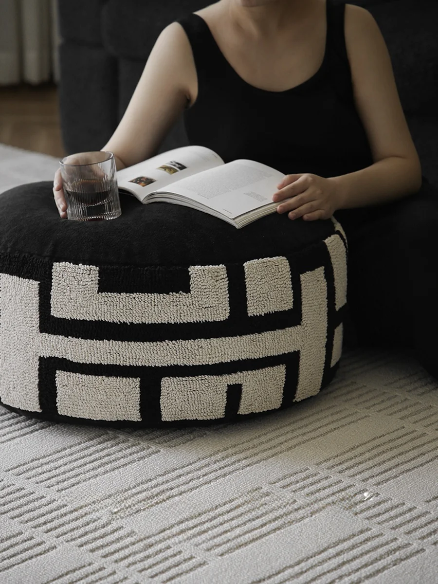

Muses Home Geometric Embroidered Cuion Cover Detachable Waable Living Room Sofa Footrest Simple Modern Sle China Made