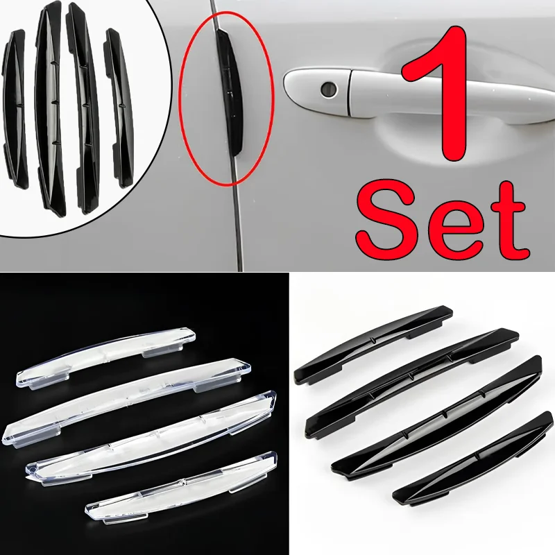 

4Pcs Car Door Guards Protection Strip Sticker High-quality Anti Scratch Collision Protective Stickers Auto Styling Accessories