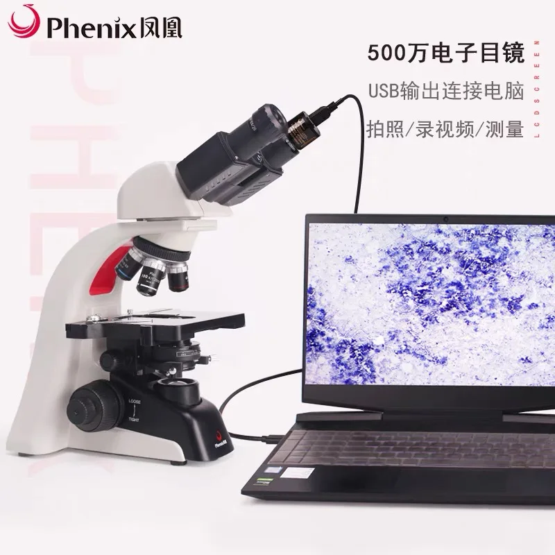 40X-1600X Binocular Compound Microscope Infinity System LED Transmitted light Microscope for Hospital Lab Research