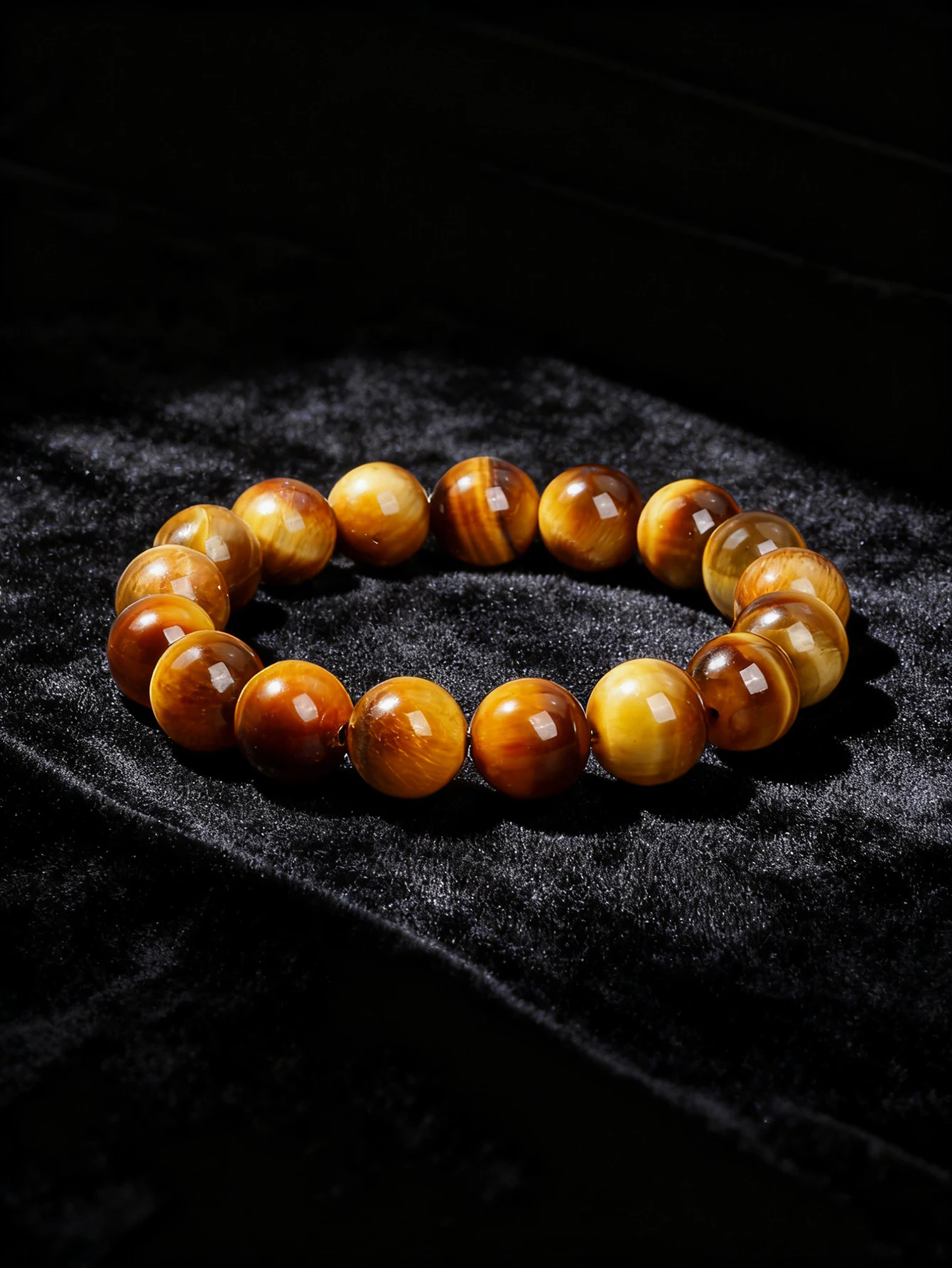 

Natural Stone Handmade Beaded Bracelet Orange Tiger's Eye Healing Crystal Energy & Reiki & Protection Good Luck Charm Jewelry