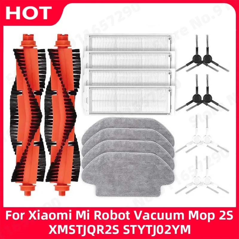 For Xiaomi Mi Robot Vacuum Mop 2S / Mop P / Mop Pro / XMSTJQR2S / STYTJ02YM Replacement Parts Main Side Brush Hepa Filter Mop