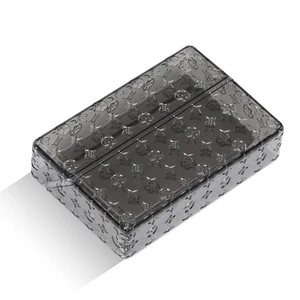 شفافة مقاومة للرطوبة طباعة السجائر نمط زهرة PC Box IQOS Iluma Iluma A صندوق تخزين أفضل 8 ماكينات IQOS للمبيعات - رقم 7