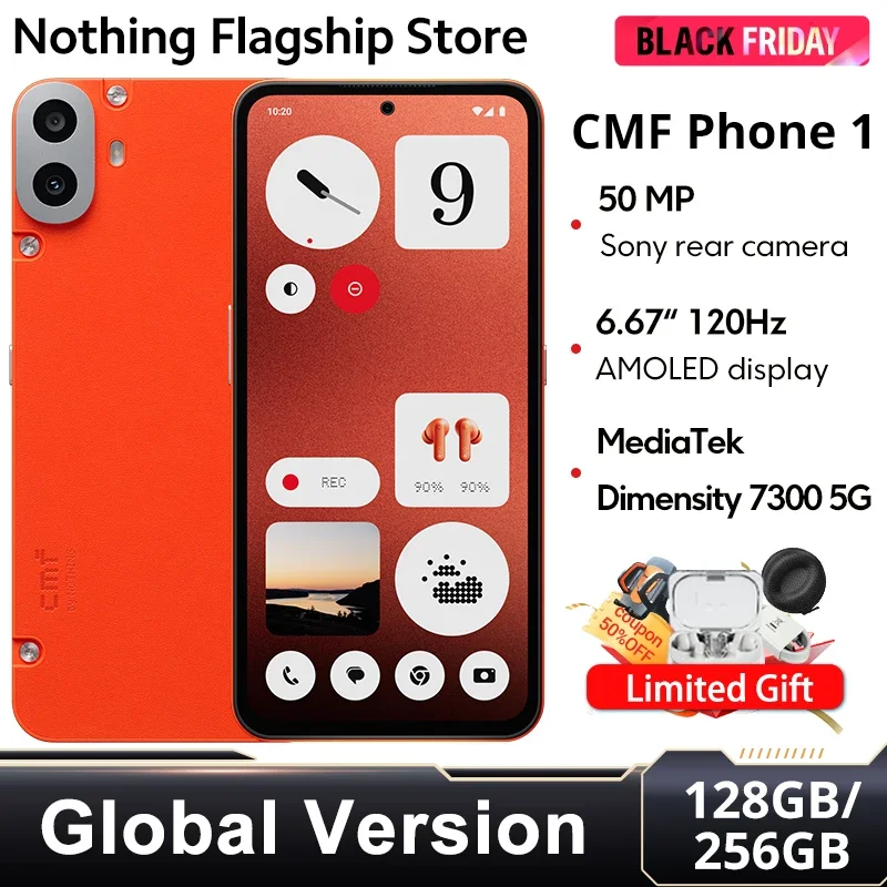 CMF PHONE 1 Global Version Smartphone Dimensity 7300 5G Processor 6.67