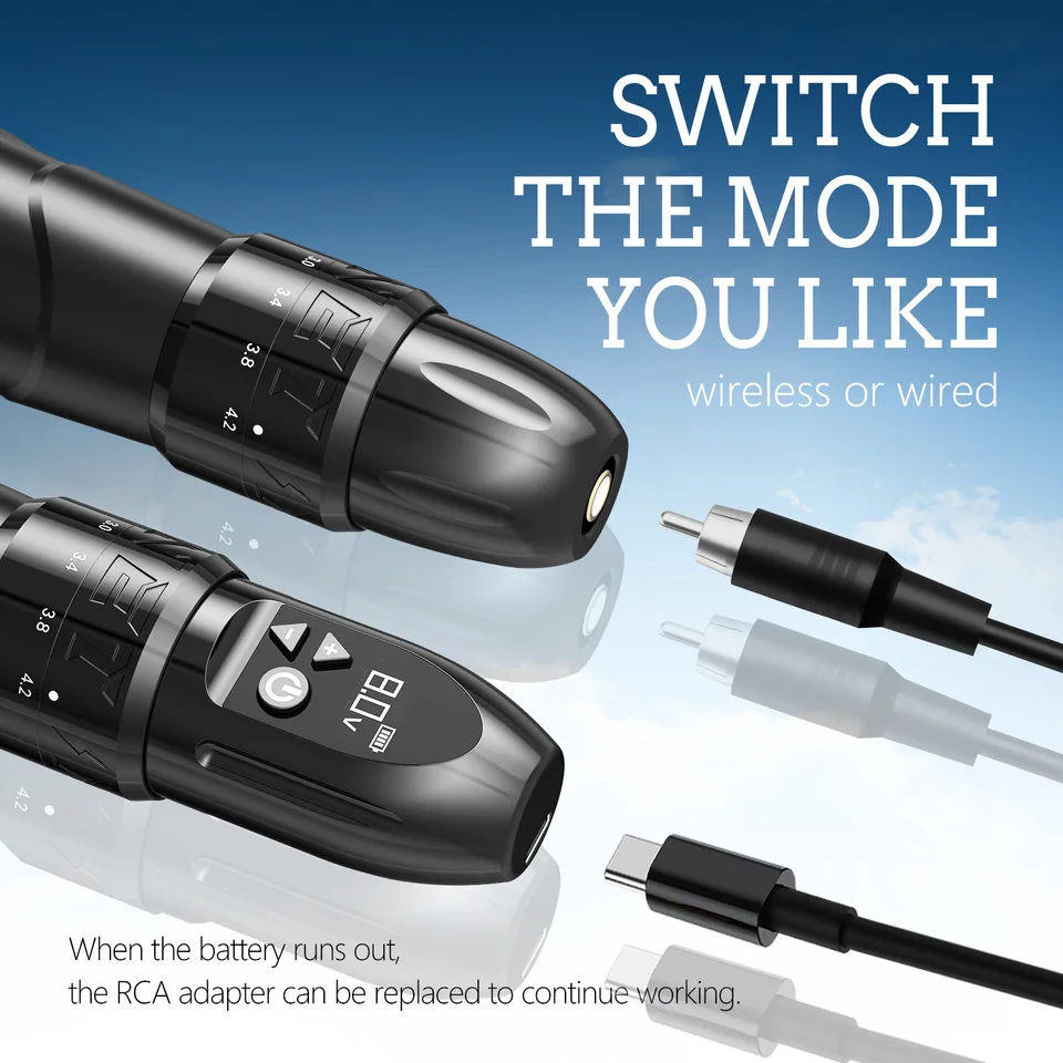 ワイヤレスタトゥーマシン XNET F2 ワイヤレスタトゥーマシン 5-12V 2400mAh