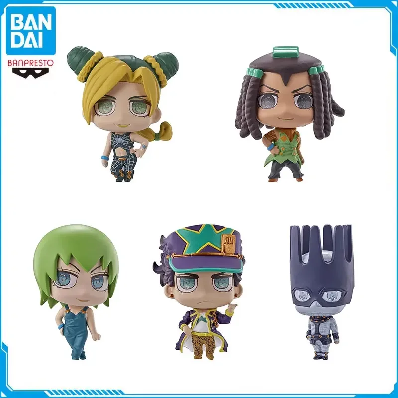 BANDAI Original JoJo's Bizarre Adventure Jonathan Joestar Jolyne Cujoh Kujō Jōtarō Anime Action Figure SD06 Gashapon Model