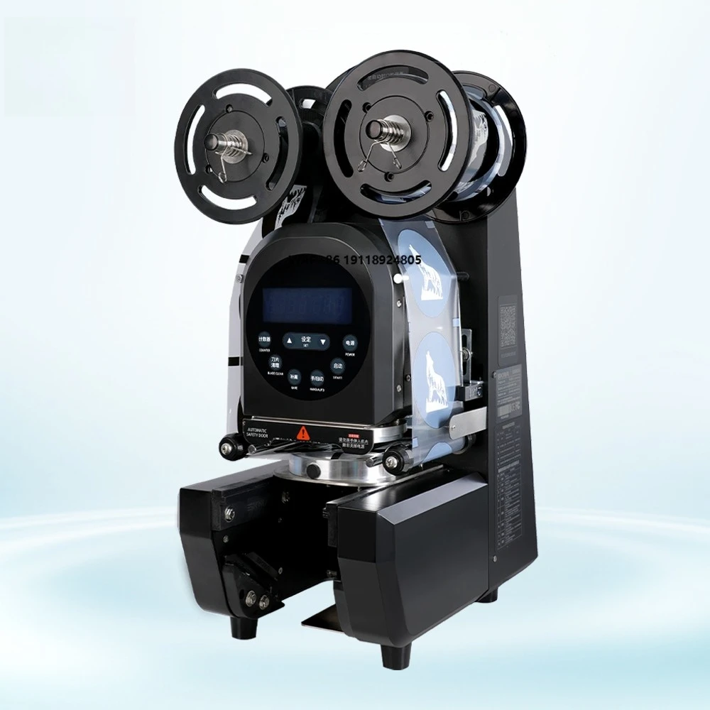 

Автоматическая машина для запайки стаканов для бабл-чая и кофе, коммерческая машина для запайки стаканов из нержавеющей стали, машина для запайки пластиковых и бумажных стаканов