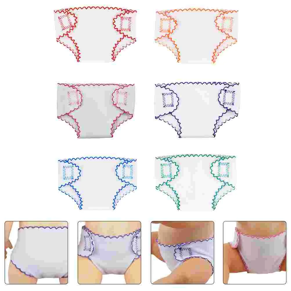 

6 Pcs Cloth Diapers Making Supplies DIY Nappies Nappy for Mini Set Clothes Accessories