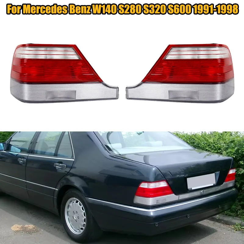 Lewy prawy przedni tylny światło hamowania tylne światło stopu tylne bez żarówki do Mercedes Benz W140 S280 S320 S350 S500 S600 1991-1998