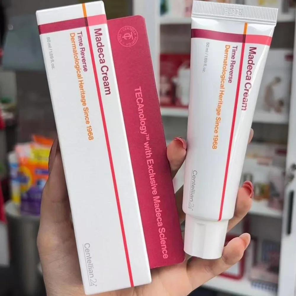 Korean Madeca Cream Collagen Time Reverse Advanced Firms Reduces Wrinkles Fast Absorbing Nourishing Hydrates Skin Care Centella