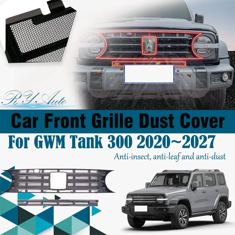 

Car Grille Mesh For GWM Tank 300 2020 2022 2023 2024 2025 2026 2027 Anti-dusty Grille Dust Covers Tank Air Pads Auto Accessories
