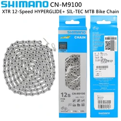 SHIMANO XTR CN M9100 MTB Chain 12 Speed 126 Links with Quick-Link 12V HG Chain for Mountain Bike Original Bicycle Parts