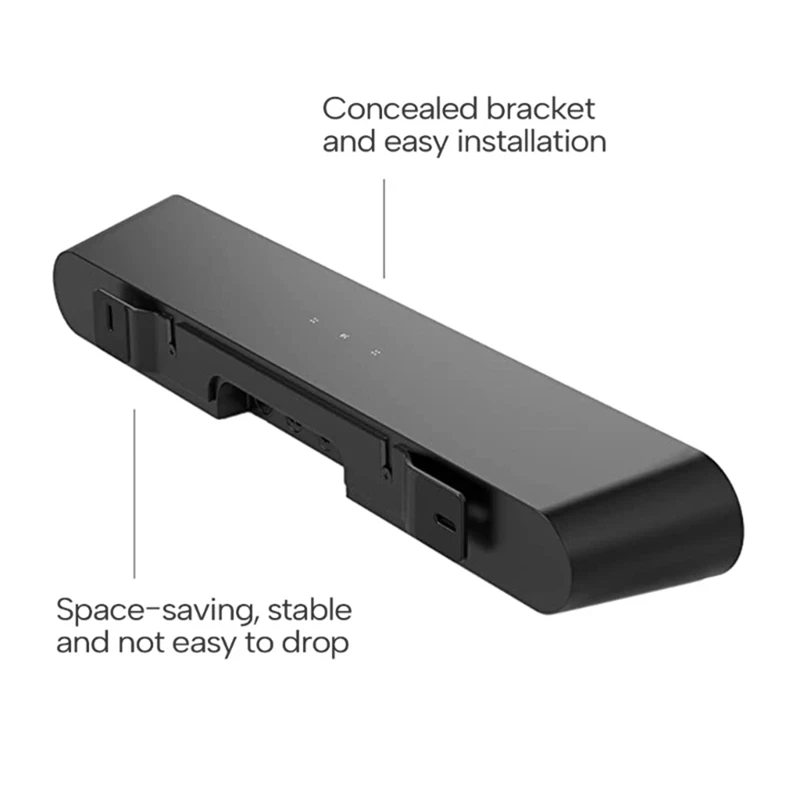 Soundbar Wall Mount Bracket Floating Style Mounting Bracket For Sonos Ray Soundbar Mount Wall Under TV
