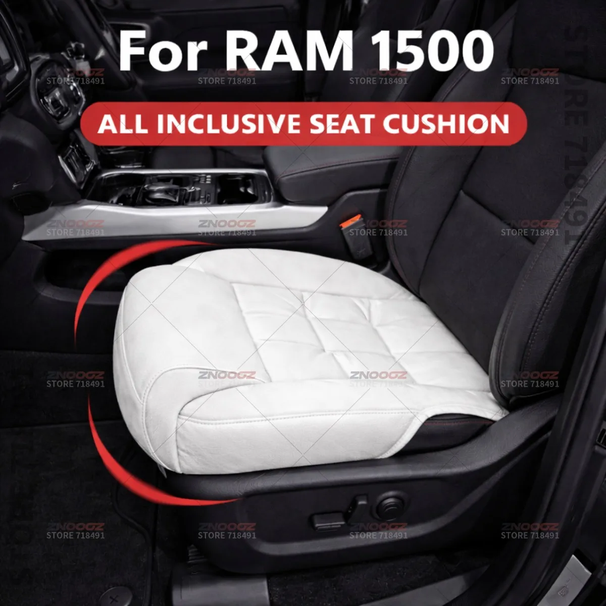 

Car Seat Leg Support Extension Seat Cover Memory Foam Extender Cushion Interior Accessories For Ram 1500