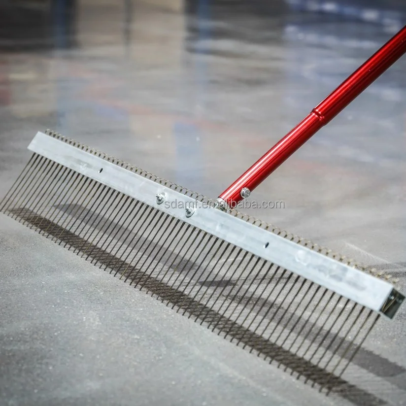 concrete construction finishing tools hard rectangular concrete road texturing brush broom