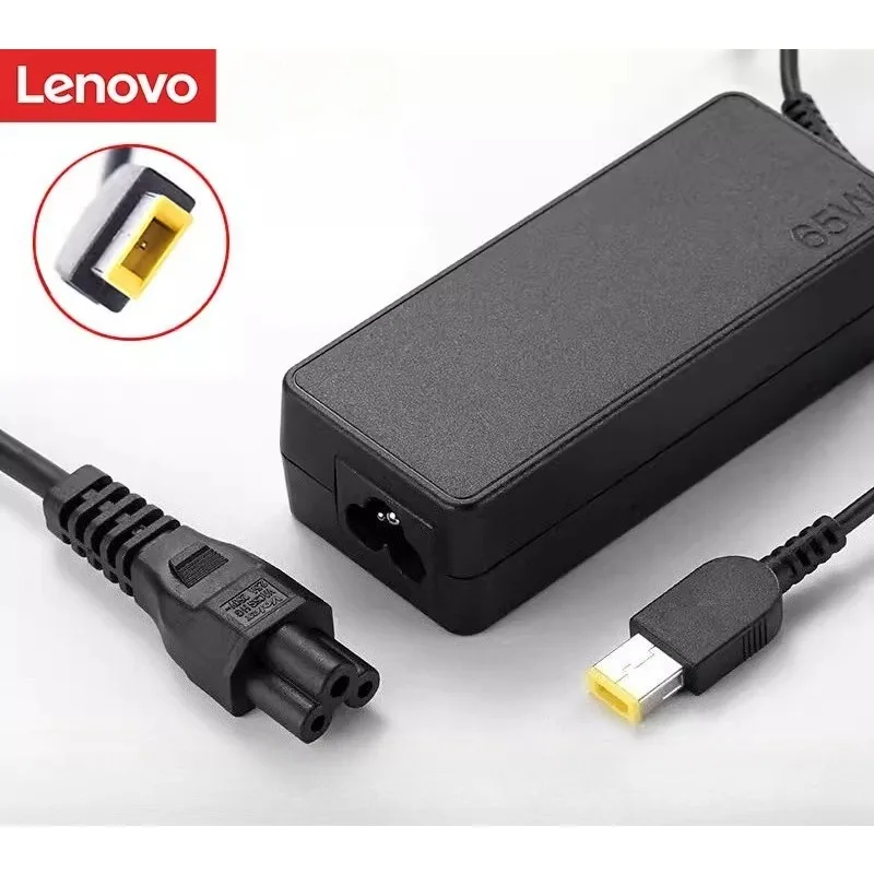 

Lenovo 65W 20V-3.25A Thinkpad Laptop Power Adapter with Square Mouth and Needle for Fast Charging