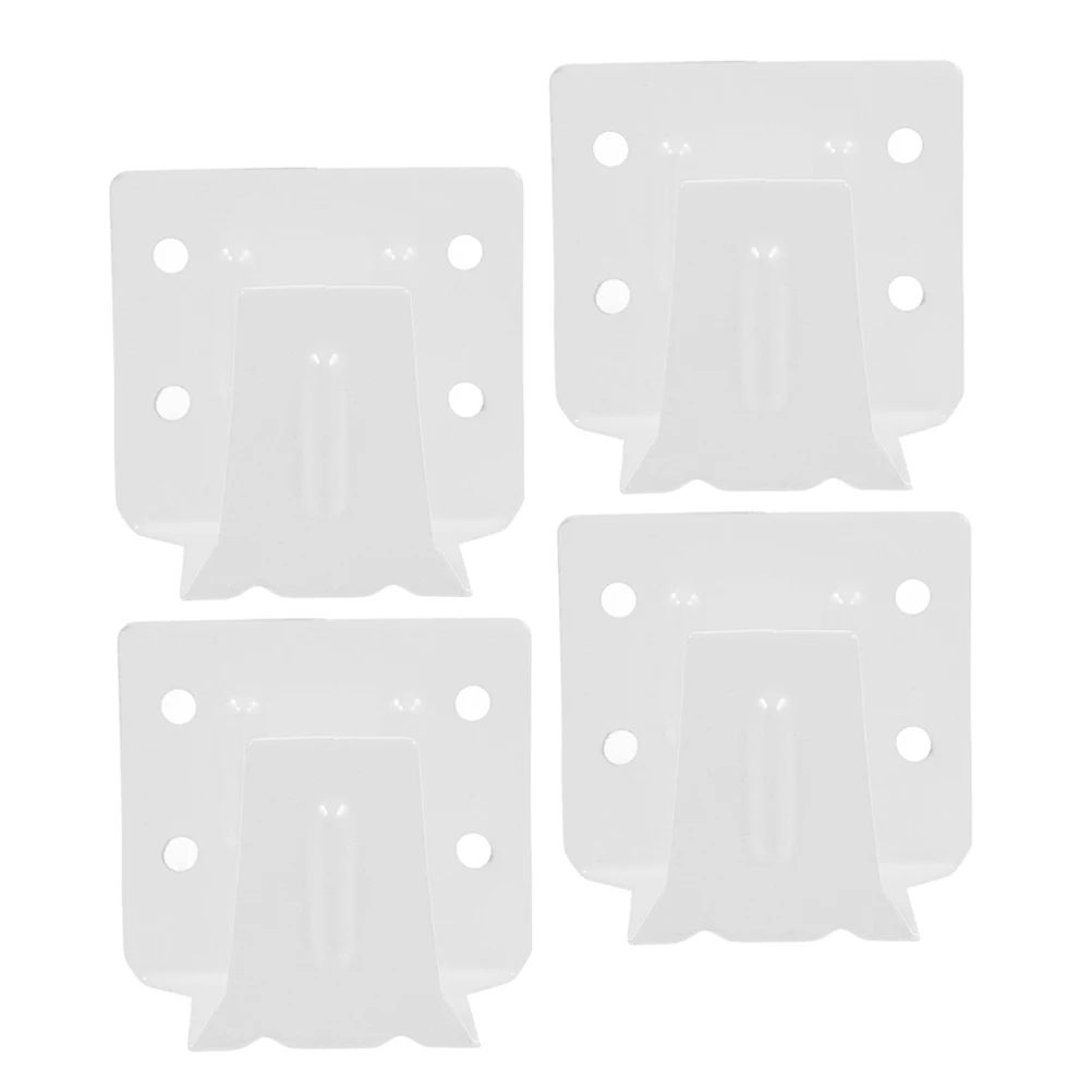 

4Pcs Vertical Blind Brackets Mini White Metal Mounting Tools Curtain Fixing Replacement Parts Window Blind Holder Supports