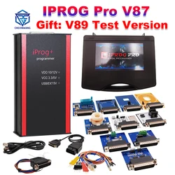 IPROG V87 Gift IPROG Pro V89 Test Full Adapters for Eeprom IMMO/KM/Radio/Airbag Reset Dashboard IPROG+ ECU Key Programmer Tool