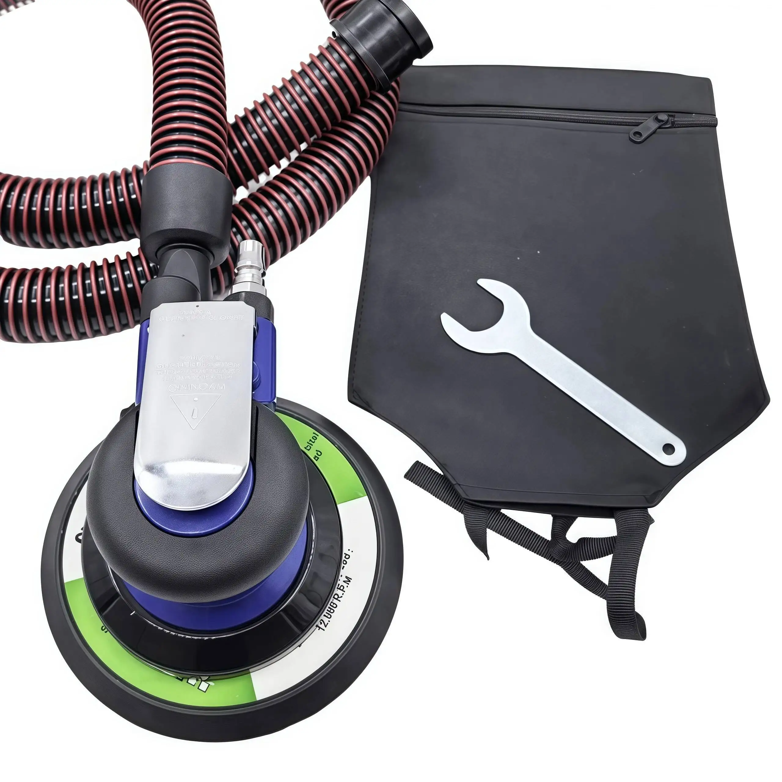 Professional Pneumatic Air Sander – 6-Inch Dual-Action Orbital Tool for Auto Body Refinishing, Woodworking & Furniture Sanding 5