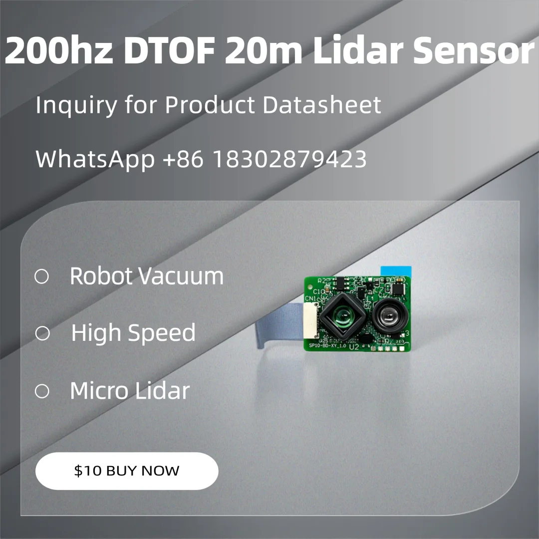 PTWC-H02X-JM IIC 20m Lidar DTOF Module 200hz High Frequency Laser Distance Sensor Price for Robot Vacuum Cleaner