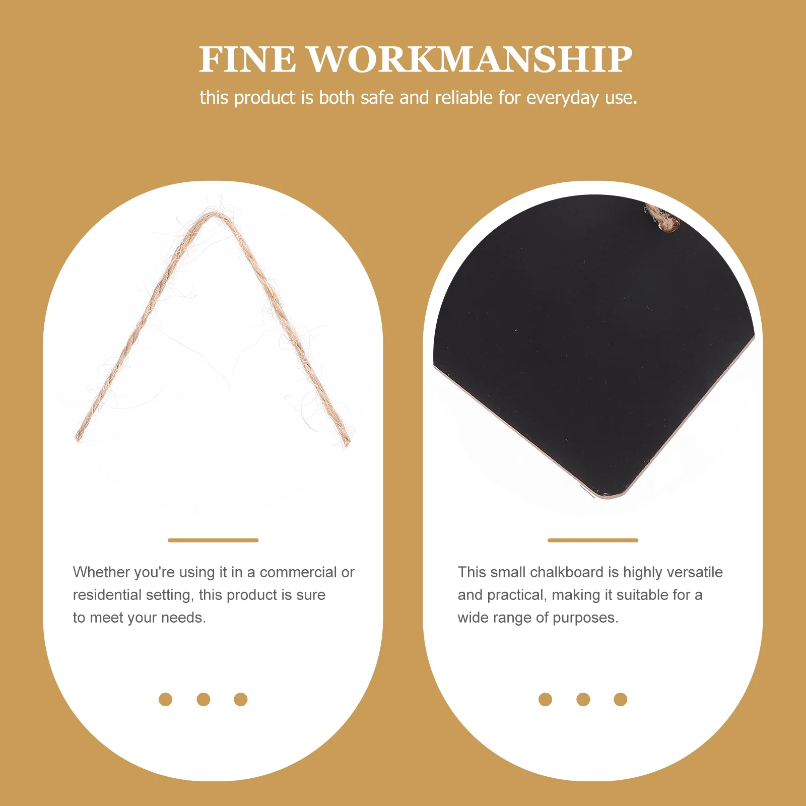 6 Pcs Show Message Blackboard Hanging Small Mini Chalk Sign Decorative Chalkboard