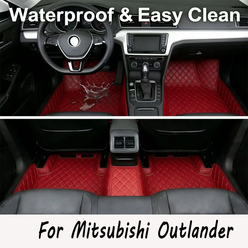 

Коврики для пола автомобиля Mitsubishi Outlander 2018 2017 2016 2015 2014 2013, 5 мест, аксессуары для интерьера авто