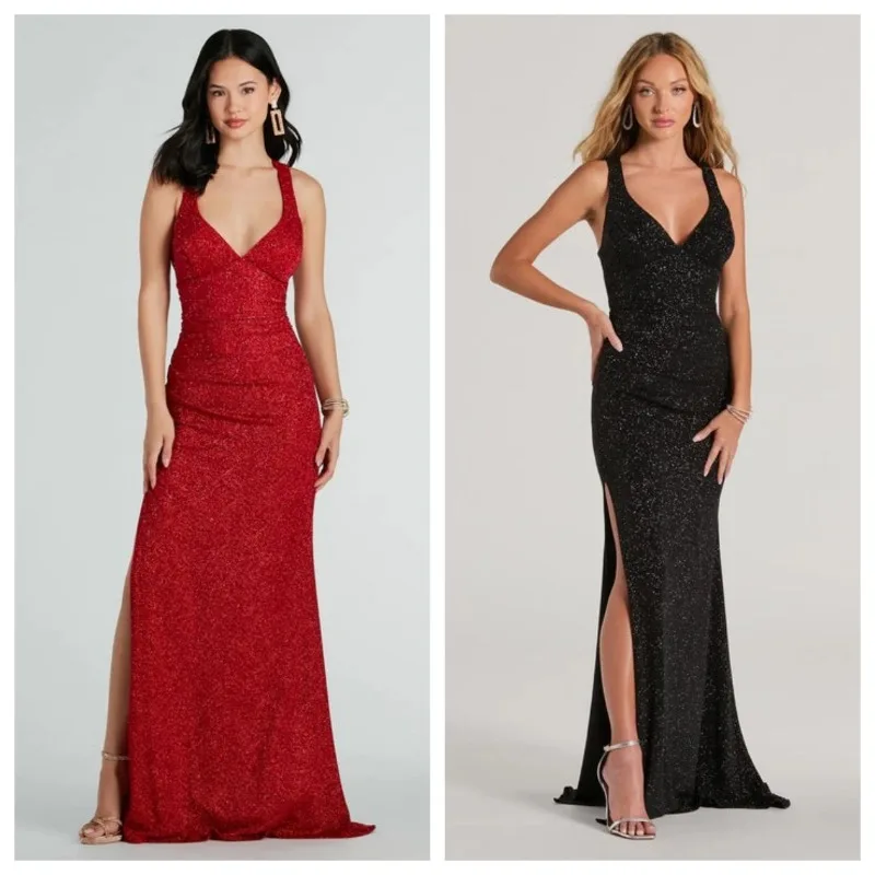 

Women Clothing Sexy Backless Strap Dress Long Dress