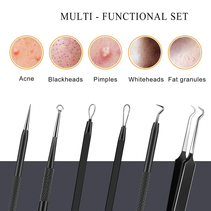 High Precision Cell Pimples Blackhead Clip Ultra-fine Blackhead Remover Tweezers Face Deep Clean Acne Neddle Beauty Tool