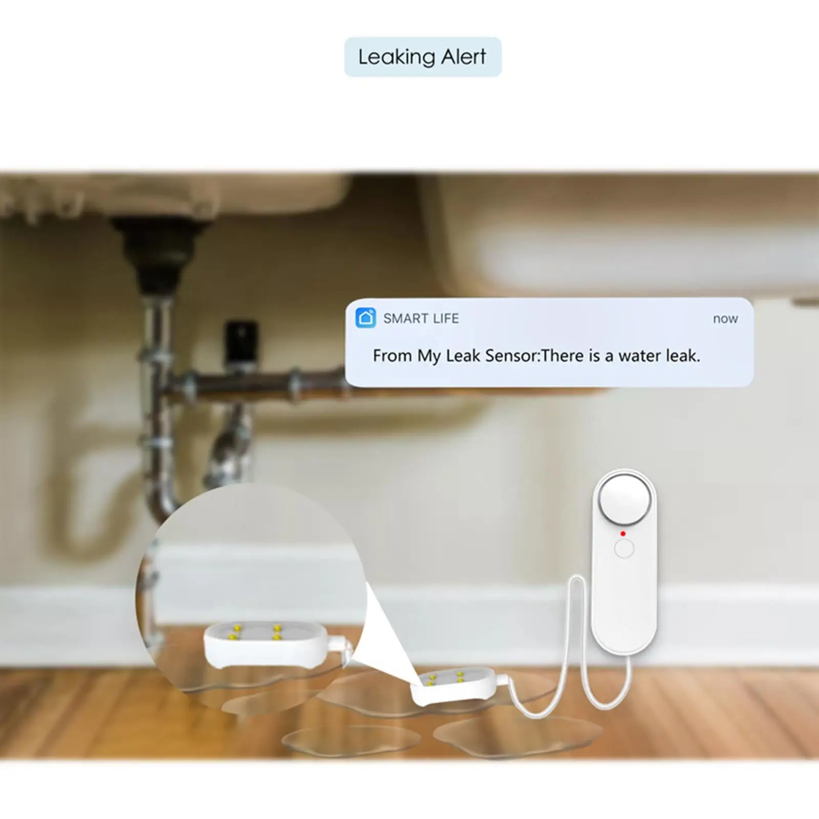 Water Leakage Reminder Immersion Probe Overflow for Condensate Water Pool