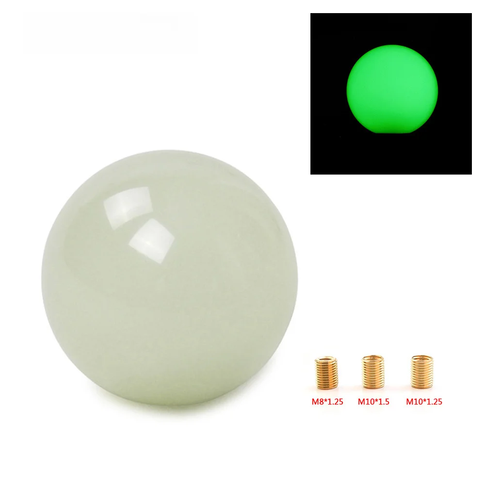 Luminous Gearshift Handle with Glow-In-The-Dark Effect and 3 Different Adapters for Wide Compatibility Ergonomic Design